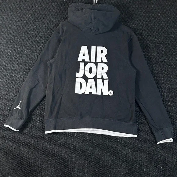 Air Jordan Jumpman Athletic Black Pullover Hoodie Sweater Men's Size Small - Picture 3 of 6